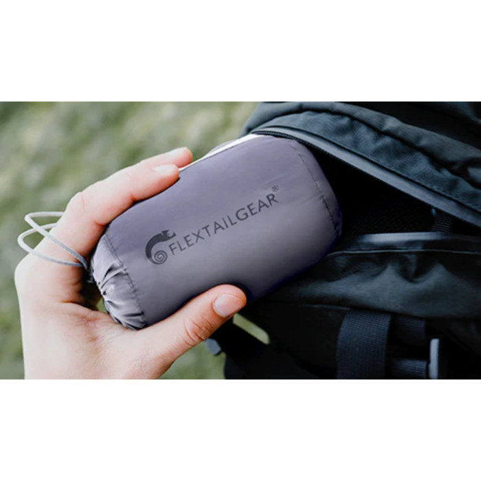 Надувная подушка анатомическая Flextail Zero Pillow SE, серая  