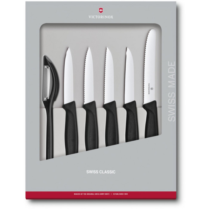 Набор кухонный Victorinox SwissClassic Paring Set (5 ножей, овощечистка) Vx67113.6G 