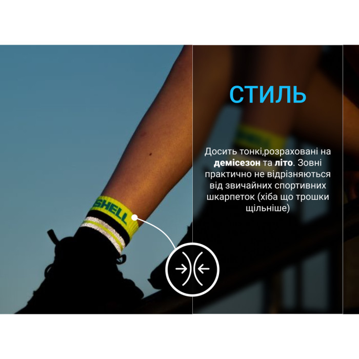 Водонепроницаемые носки DexShell Pro visibility Cycling, DS648GRY, M  