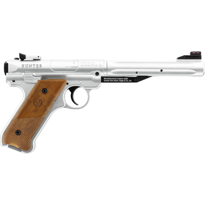 Пневматический пистолет Umarex Ruger Mark IV Stainless кал.4,5 мм  