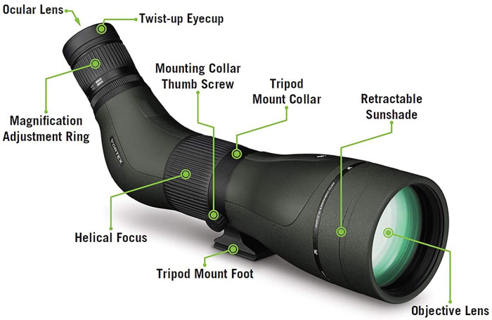 Подзорная труба Vortex Diamondback HD 16-48x65/45 WP (DS-65A)  