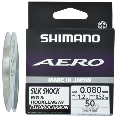Флюорокарбон Shimano Aero Silk Shock Fluoro Rig/Hooklength 50m 0.114mm 1.29kg