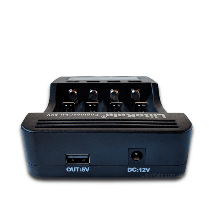 Зарядное устройство Liitokala Lii-500, 4 канала, Ni-Mh/Li-ion, 220V/12V, Powerbank, Test, LCD, Box  