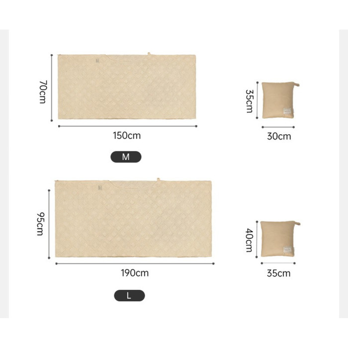 Одеяло с подогревом Naturehike CNK2450PJ015, 70х150 см, бежевое  
