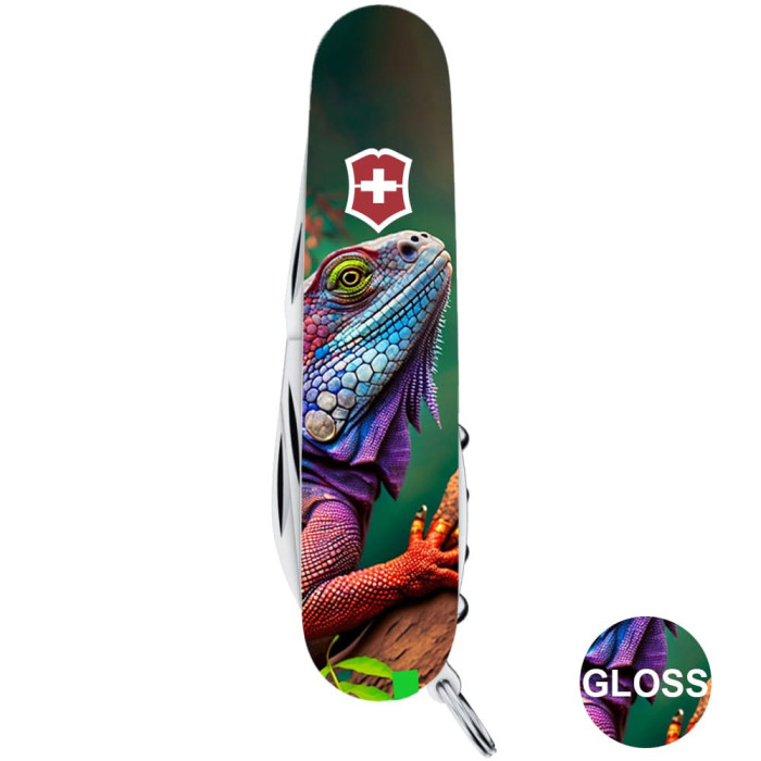 Складной нож Victorinox CAMPER ANIMAL Хамелеон  