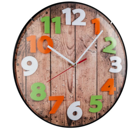 Часы настенные Technoline  WT7435 - коричневые  