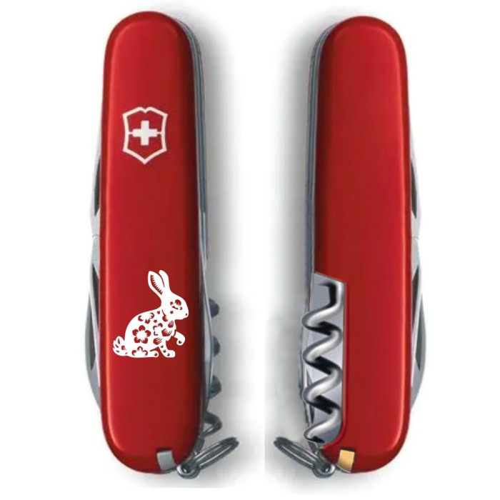 Нож Spartan Zodiac 91мм/12функ/кр /Бенгальский Кролик бел.  