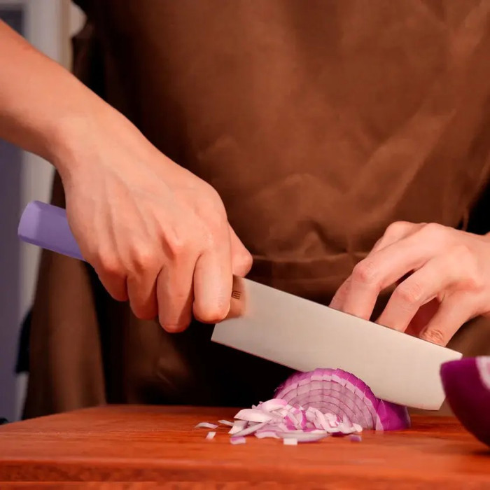 Нож кухонный Butterfork Nakiri AR-RPM9 ABS Mist Violet  