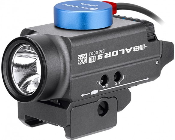Фонарь Olight Baldr S, blue laser, gunmetal grey  