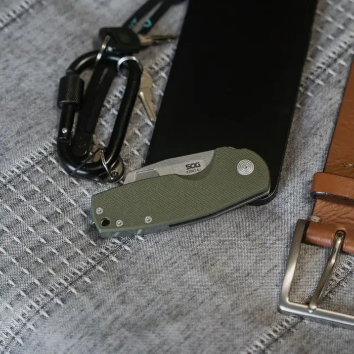 Нож Stout SJ Cleaver/OD Green/Stonewash (SOG 16-03-06-57)  