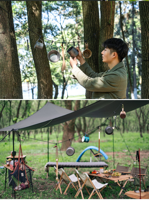 Веревка Naturehike NH19PJ040 430мм, темно-серый  