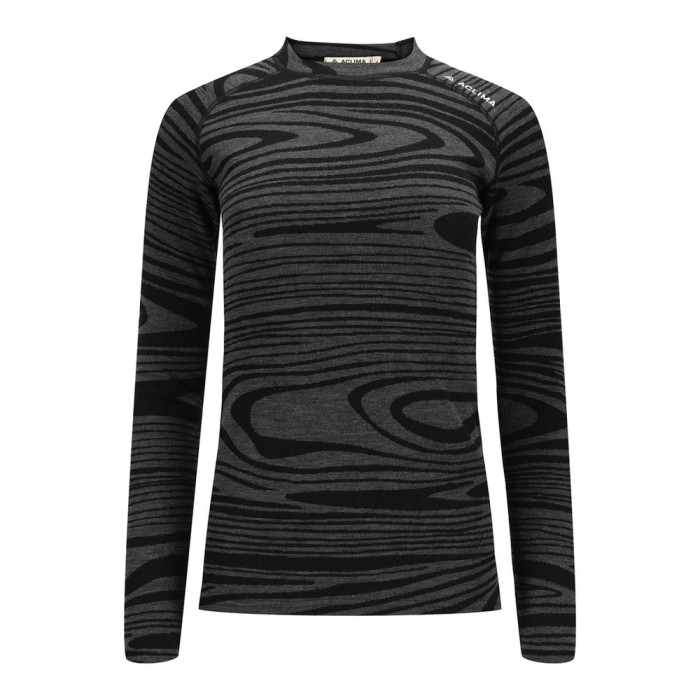 Термокофта жен. Aclima WarmWool 200 Crew Neck W's Black Motion S  