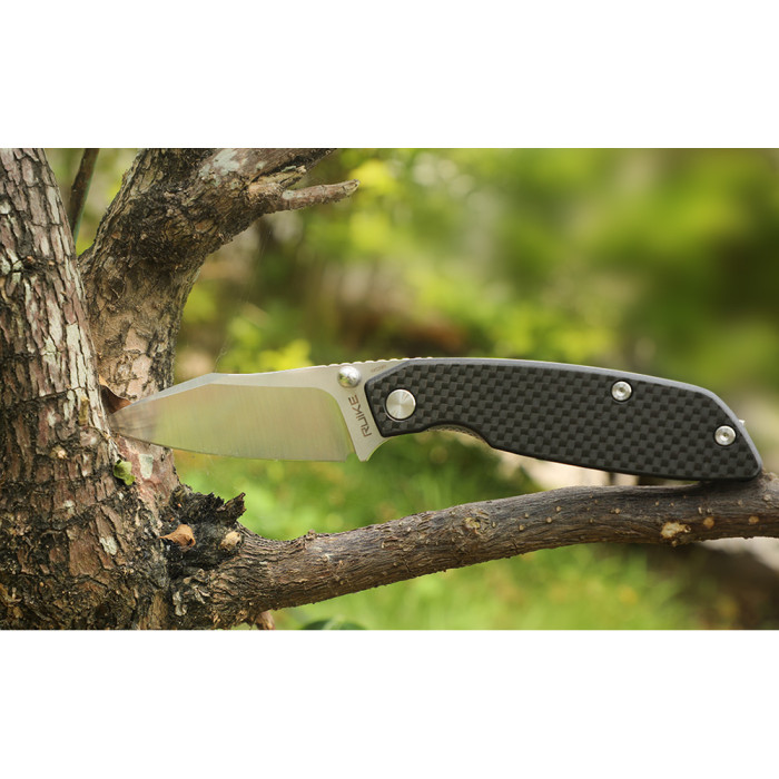 Нож складной туристический Ruike P746-CB, (8 см) 14C28N / G10 черный  