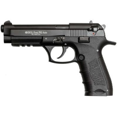 Шумовой пистолет EKOL Firat P92 Auto, калибр 9 мм P.A.K., черный