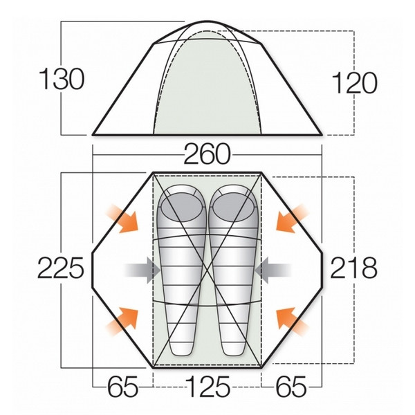 Палатка Vango Mistral 200  