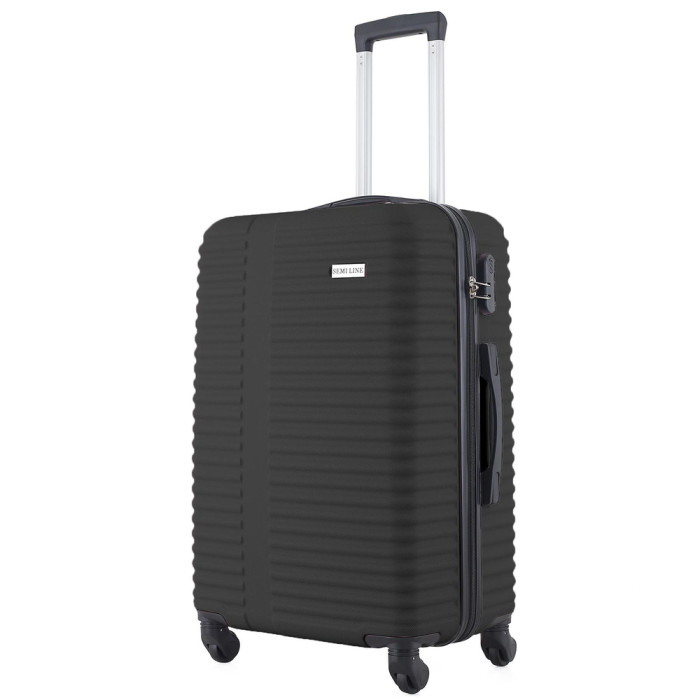 Чемодан Semi Line 24" (M) Black (T5647-3)  