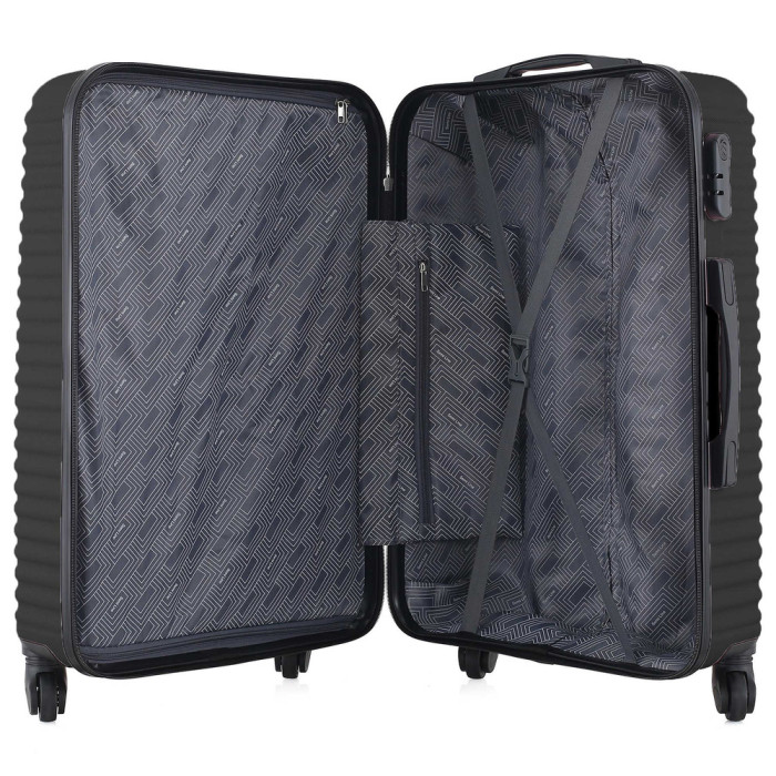 Чемодан Semi Line 24" (M) Black (T5647-3)  