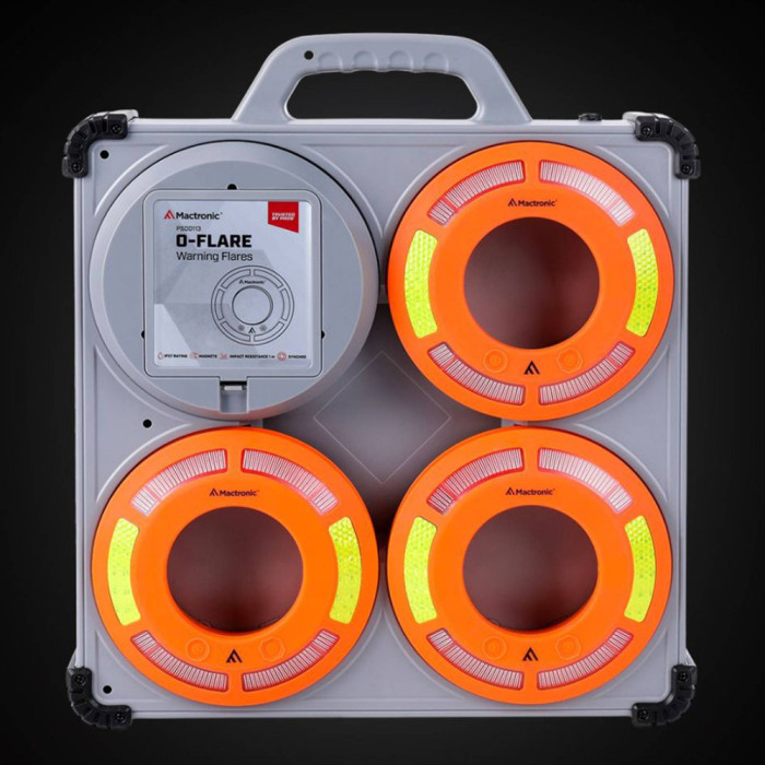 Комплект фонарей профессиональных Mactronic O-Flare (40 Lm) Amber Magnetic Recharg 12/220V (PSD0113)  