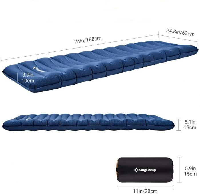 Надувной коврик KingCamp NYBORY 10 (KM2013) NAVY  