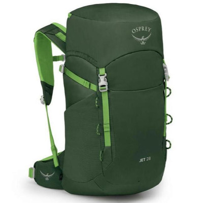 Рюкзак Osprey Jet 28 green canopy/limeline green - O/S - темно-зеленый