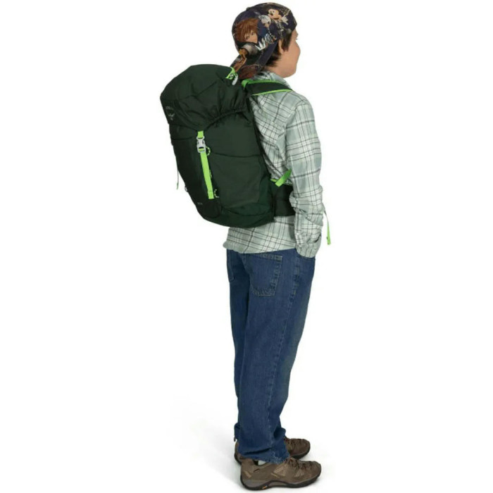 Рюкзак Osprey Jet 28 green canopy/limeline green - O/S - темно-зеленый  