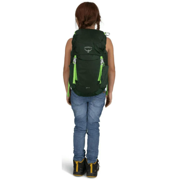 Рюкзак Osprey Jet 28 green canopy/limeline green - O/S - темно-зеленый  
