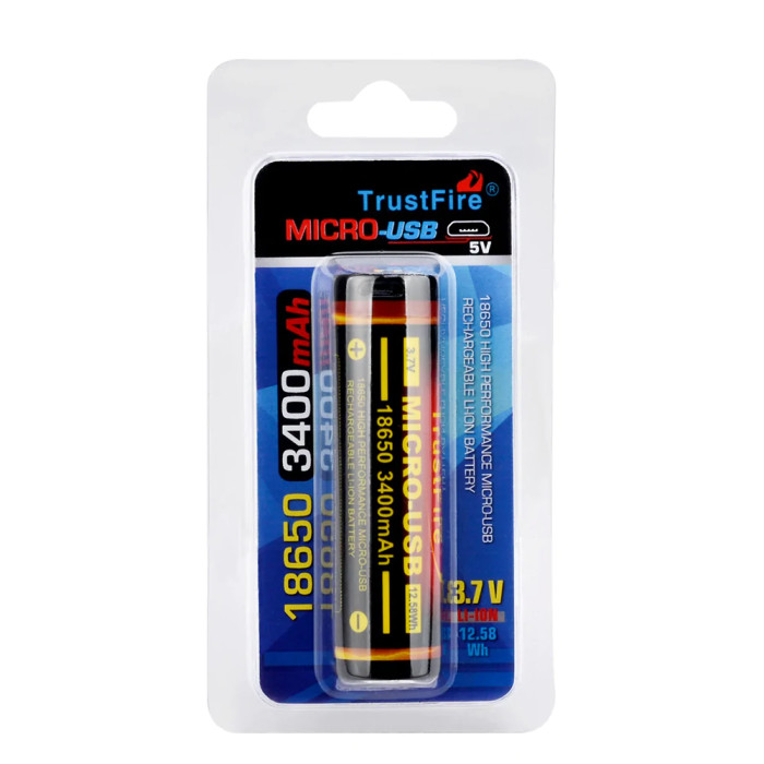 Аккумулятор Trustfire USB 18650  