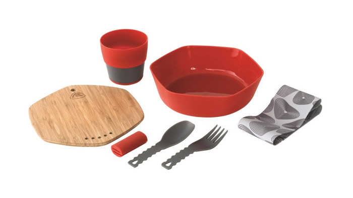 Набор пластиковой посуды Robens Leaf Meal Kit Fire  