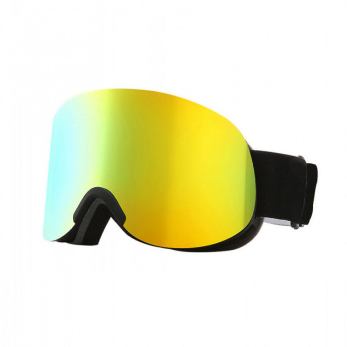 Маска для лыж и сноуборда Sposune HX041-2 Matte Black-Full Revo Golden  