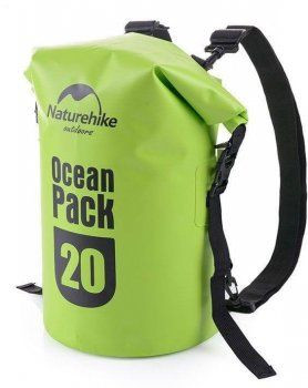 Гермомешок Naturehike Ocean Pack Double shoulder 500D 20 л FS16M020-S birght green  