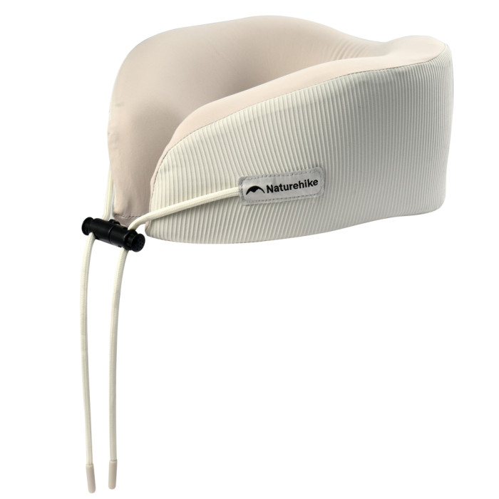 Подушка хлопковая для шеи, с памятью Naturehike CNK2450WS019, бежевая  