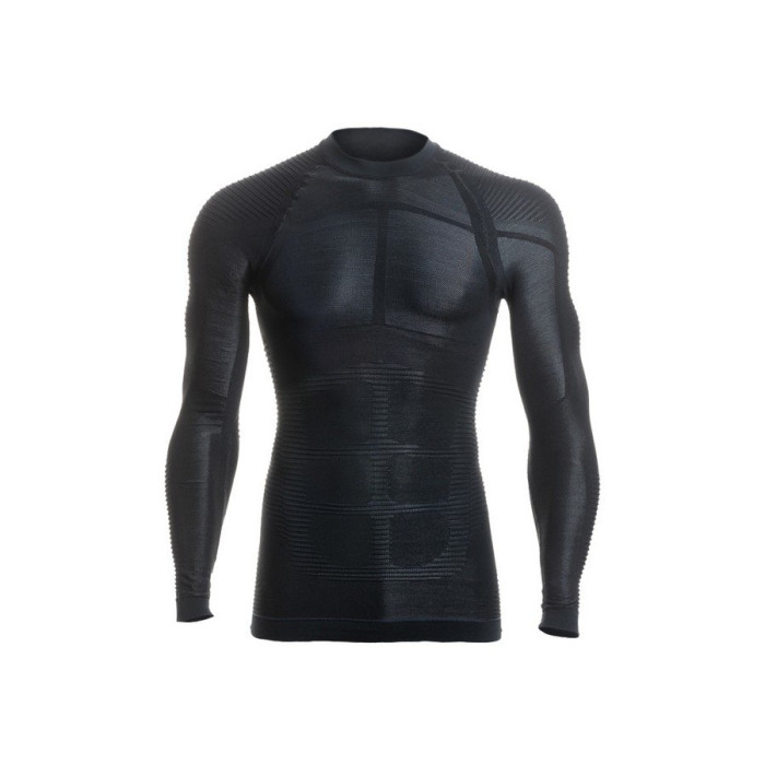 Футболка Accapi FIR Diamond Long Sleeve Shirt Man 999 black, M-L  