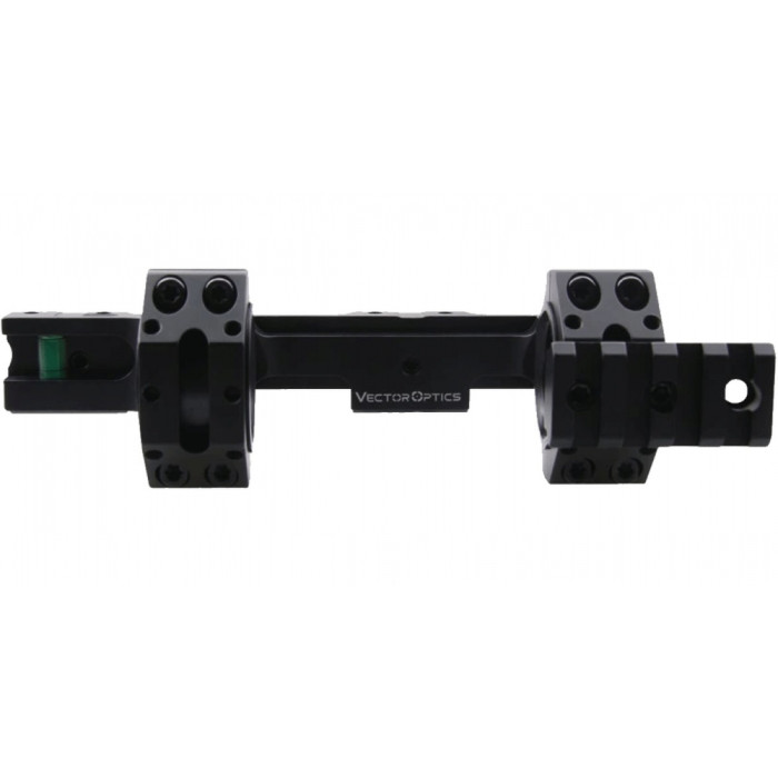 Моноблок Vector Optics 30 мм с пузырьковым уровнем на ласточкин хвост и планкой Пикатини сверху  
