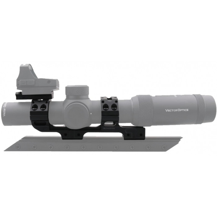 Моноблок Vector Optics 30 мм с пузырьковым уровнем на ласточкин хвост и планкой Пикатини сверху  