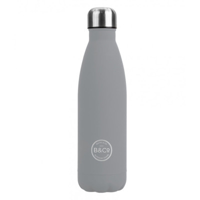 Термобутылка Summit B&amp;Co Thermal Bottle Rubberized серая 500 мл