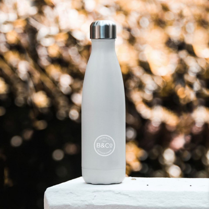 Термобутылка Summit B&Co Thermal Bottle Rubberized серая 500 мл  