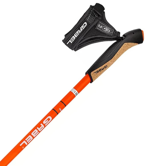 Палки для скандинавской ходьбы Gabel X-1.35 Active Knife Red/Orange 130 (7009361151300)  