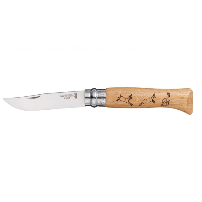 Нож Opinel №8 VRI Chamois Серна, дуб (002336)  