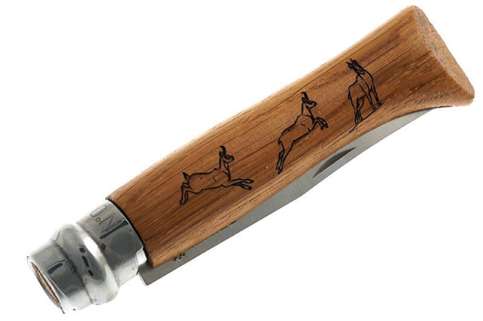 Нож Opinel №8 VRI Chamois Серна, дуб (002336)  