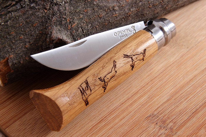 Нож Opinel №8 VRI Chamois Серна, дуб (002336)  