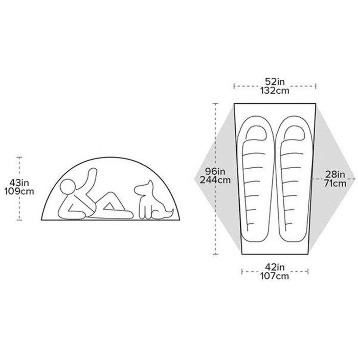 Палатка Big Agnes Copper Spur HV UL2 Long orange  