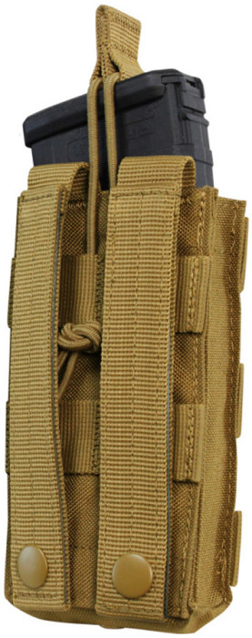 Подсумок Condor SINGLE M4/M16 MAG для 1-го магазина, открытый койот  