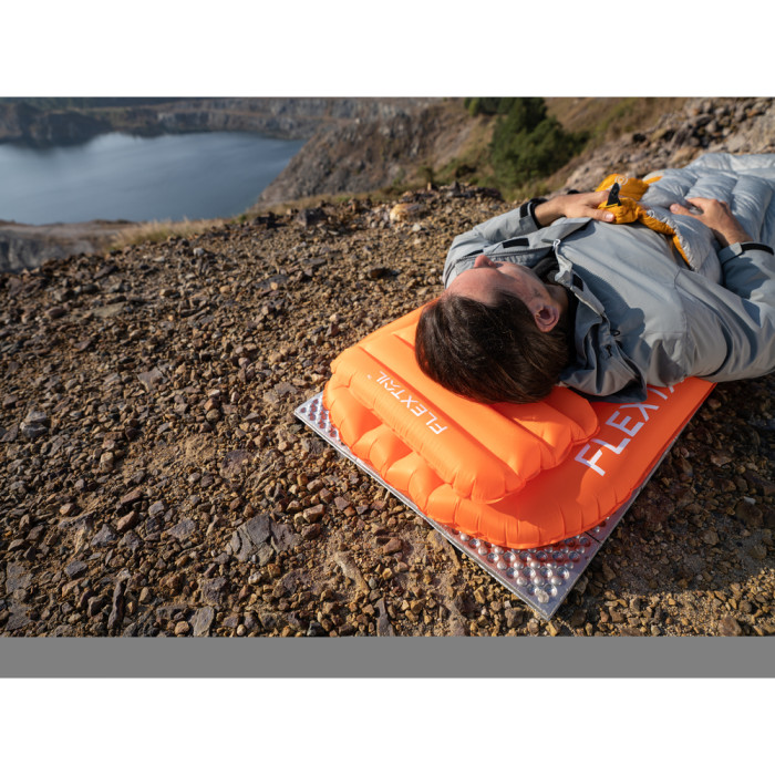 Сидушка надувная Flextail Zero Seat R02, 70 мм, оранжевая.  
