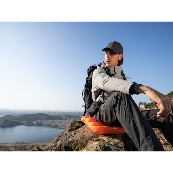 Сидушка надувная Flextail Zero Seat R02, 70 мм, оранжевая.  