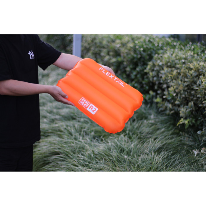 Сидушка надувная Flextail Zero Seat R02, 70 мм, оранжевая.  