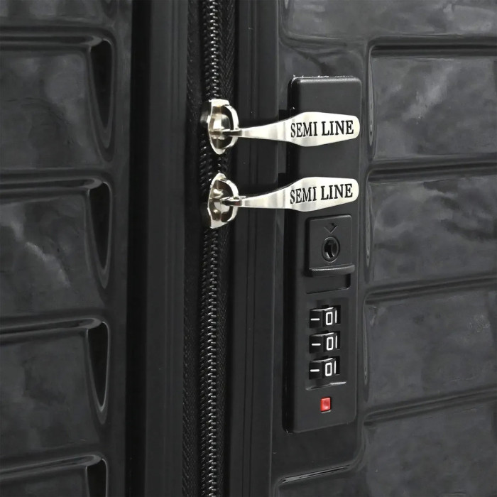 Чемодан Semi Line 20" (S) Black (T5765-1)  