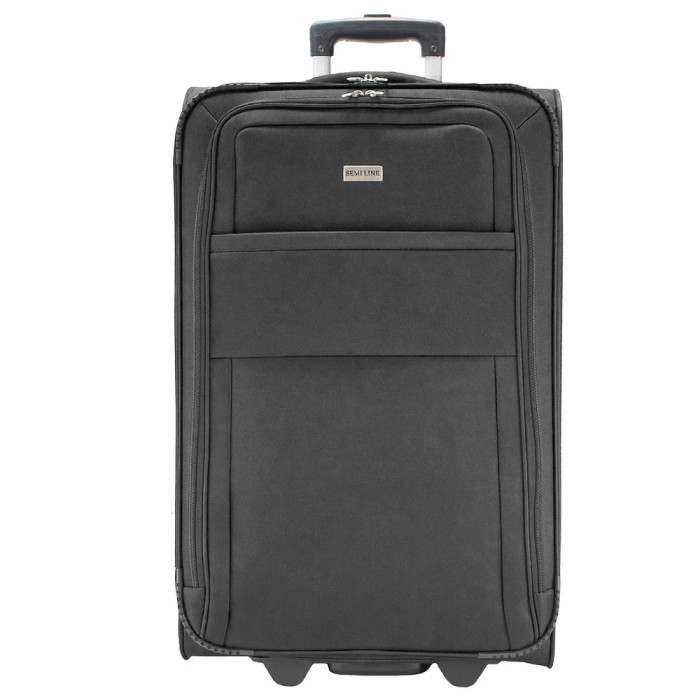 Чемодан Semi Line 25" (M) Black (T5601-3)  