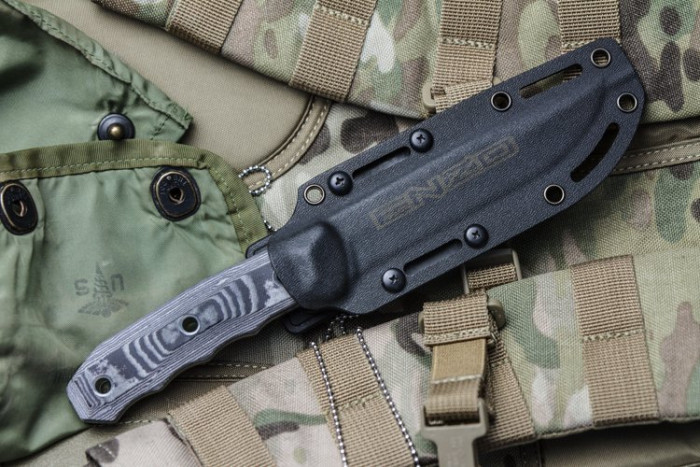 Нож Kizlyar Supreme Enzo сатин, сталь AUS8, рукоять G10  