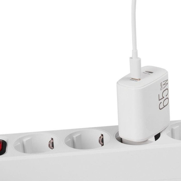 Сетевое зарядное устройство Brevia ePowerGaN PD65W 2xUSB-C  