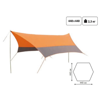 Тент со стойками Tramp Lite Tent orange UTLT-011